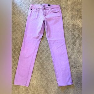 AG Gold lavender jeans. Size 31R. Barely worn.